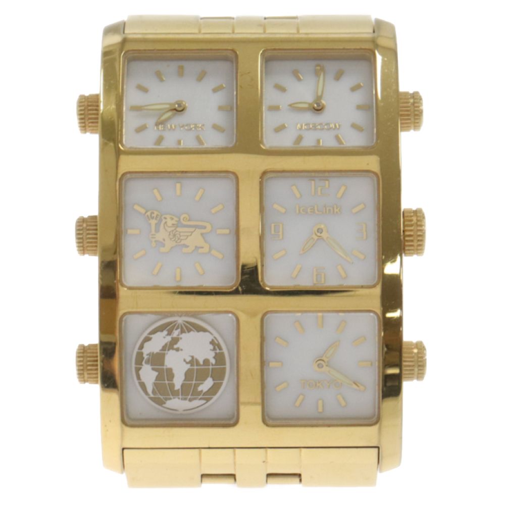 ice link generation big case gold 腕時計 Ice Link BIGケース 4