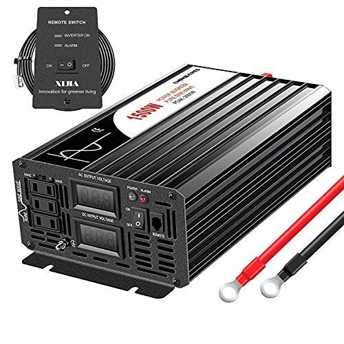 1500W 正弦波 インバーター 100vから12v変換器 コンセント 50H… - メルカリ