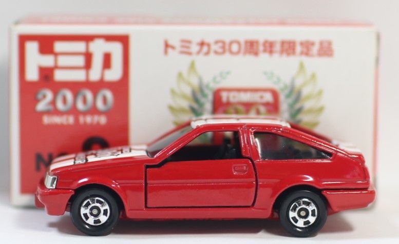トミカ ミニカー 1/61スケール　赤黒トヨタＡＥ８６レビン ミニカーショップ ケンボックス トミカリミテッドトヨタカローラ