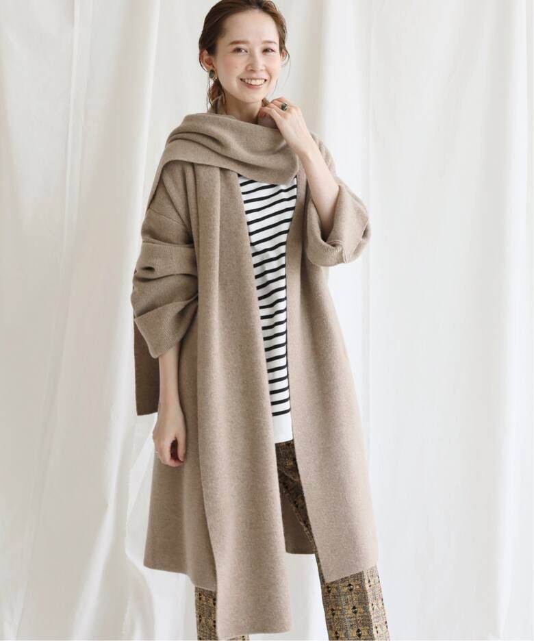 IENA LA BOUCLE Caスーパーファインメリノハーフミラノコート☆美品