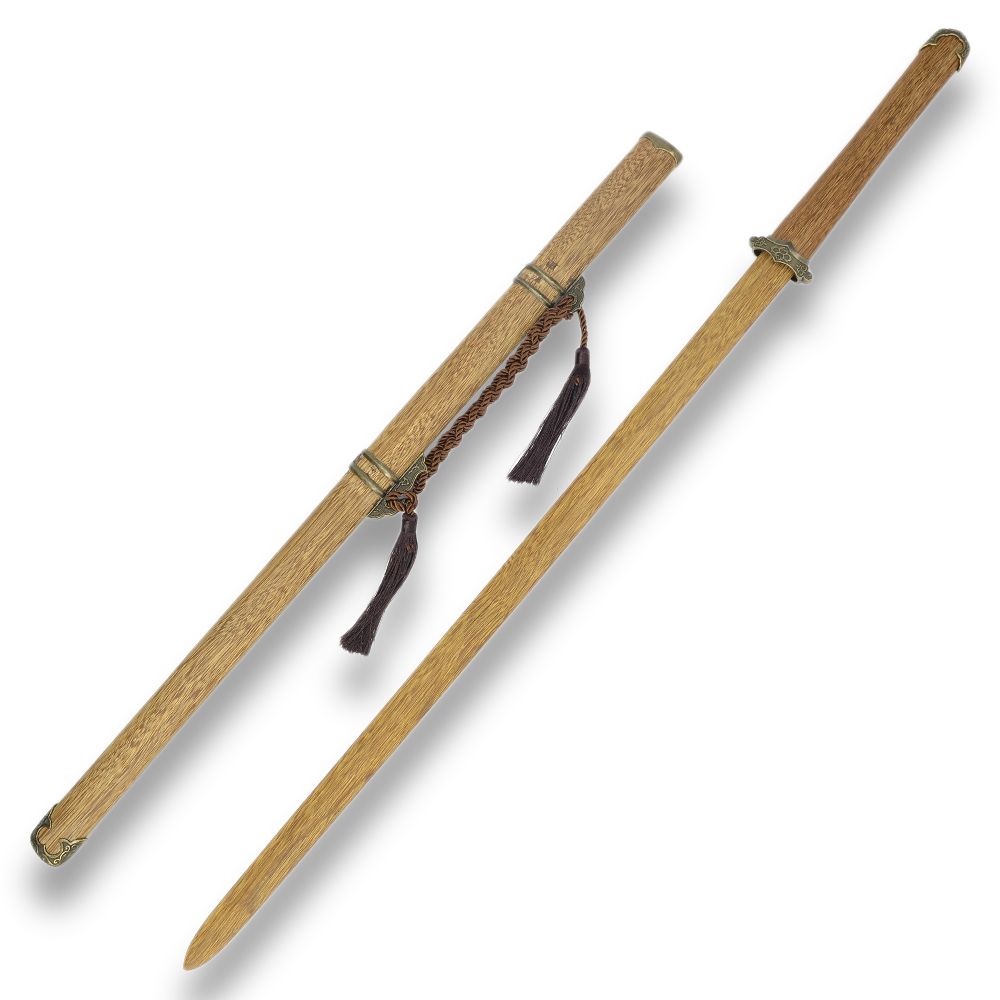 トレーニングソード 中国剣 ジャン 木刀 ストラップ付