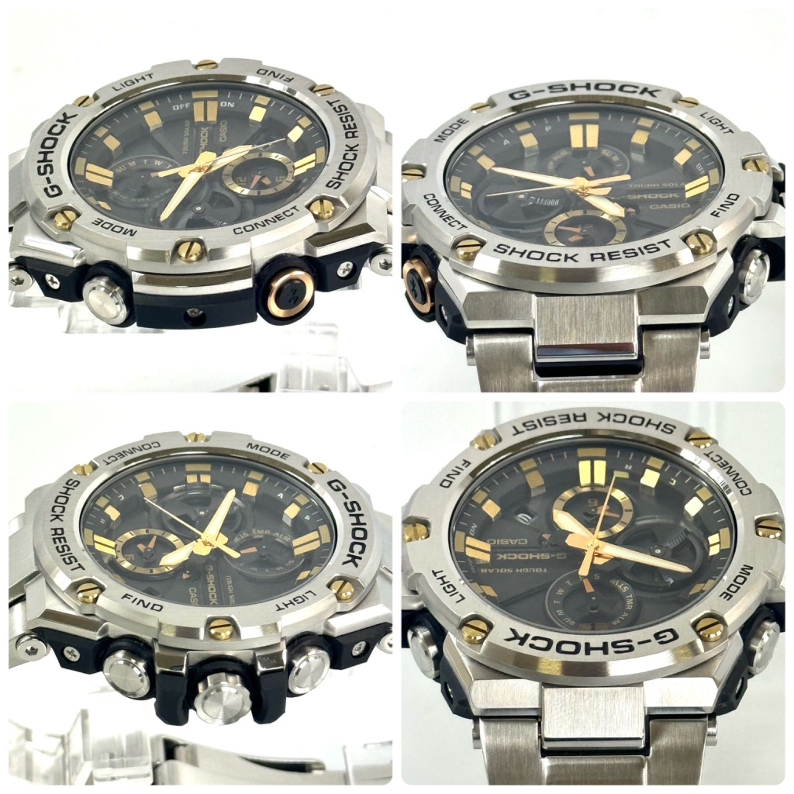 美品】カシオ G-SHOCK ジーショック G-STEEL GST-B100D-1A9JF 電波 