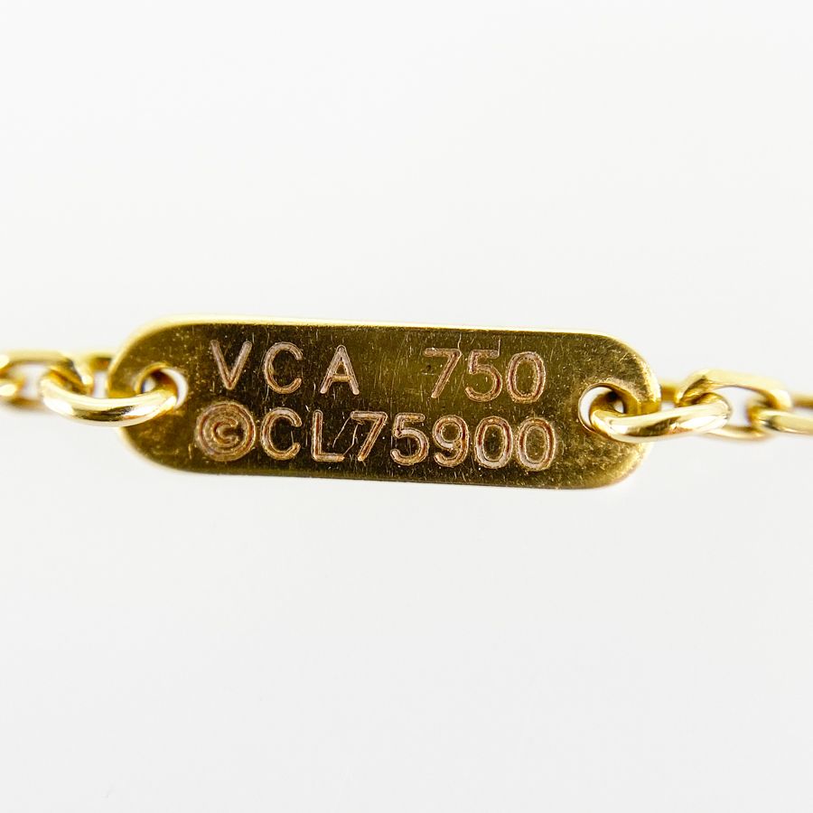 ヴァンクリーフ ヴィンテージアルハンブラ K18YG ネックレス ヴァンクリーフ＆アーペル Van Cleef & Arpels ヴィンテージ