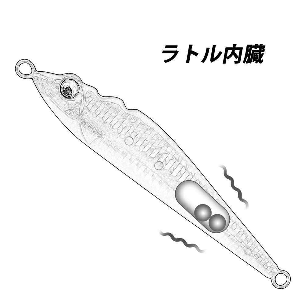 即日発送】ワカシ タチウオイナダ シーバス 青物 船 投げ釣り 船釣り150g/100g ルアーセット ジグパラバーチカル ジギング 3個セット  ラトル入り メタルジグセット Goture(ゴチュール) - メルカリ