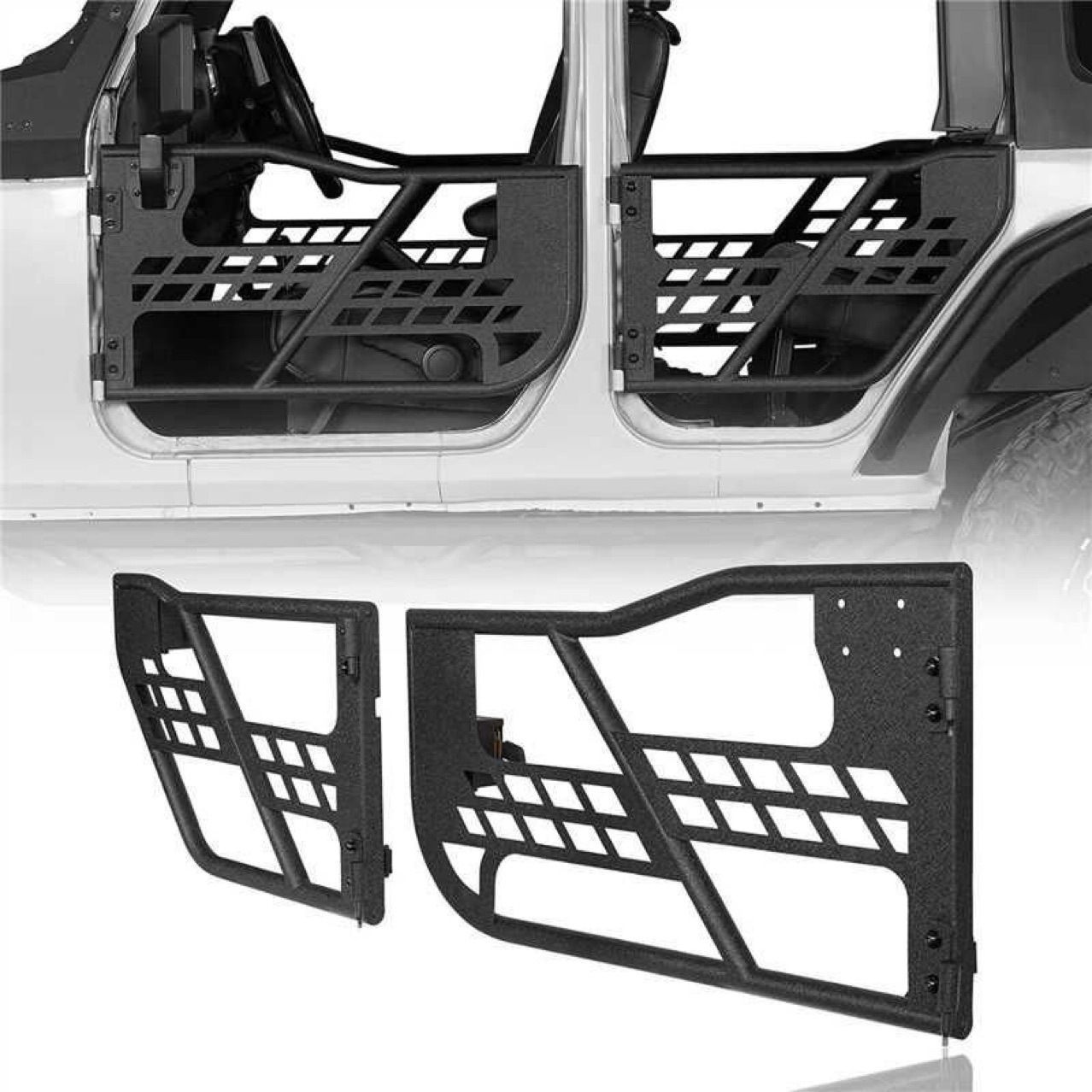 ジープ・ラングラー JK/JL/JT 4スチールチューブドア セミドアミラー付き MOPAR Jeep純正 チューブドア キット (JL/JT共通) – アメリカン