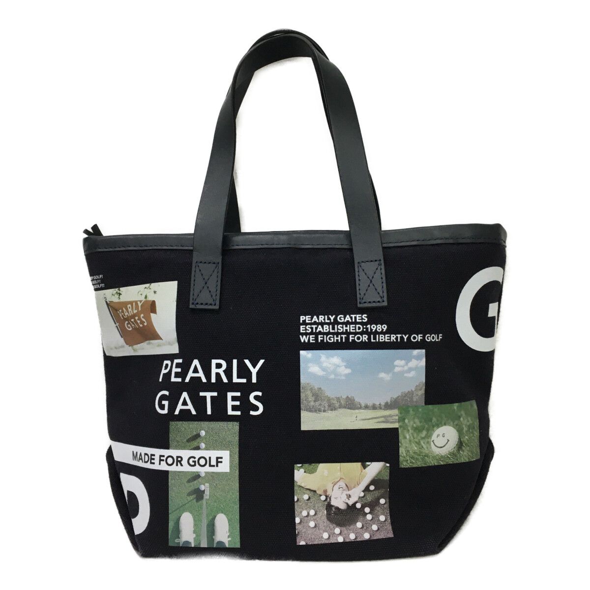 パーリーゲイツ PEARLY GATES カートバッグ ブラック 黒 フォト