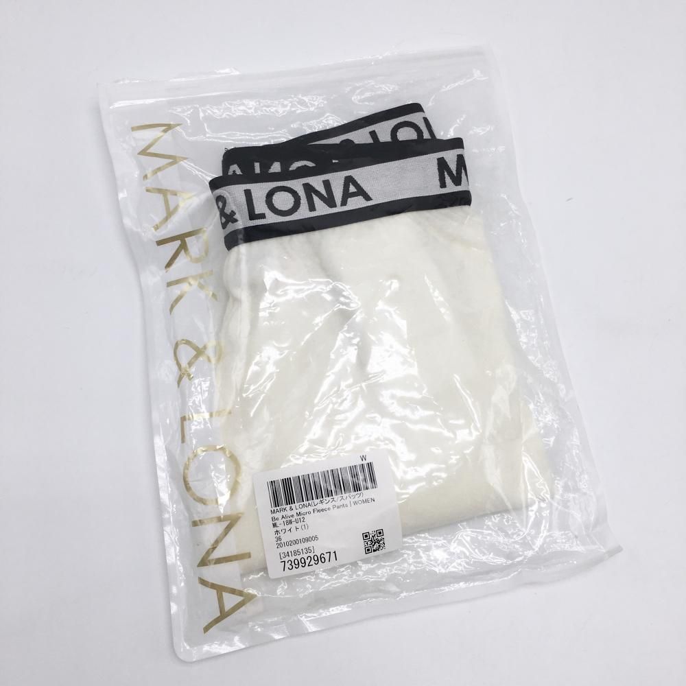 マークアンドロナ レギンス アイボリー 表微起毛 スパッツ 査定時開封 レディース 36 S ゴルフウェア MARK＆LONA LLC-HASEGAWATOSO_COM