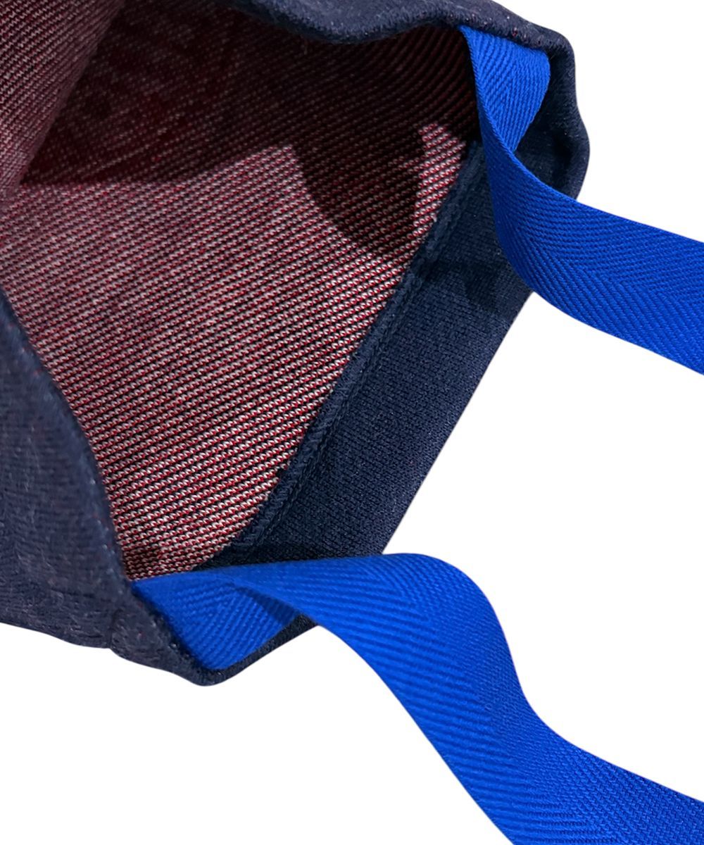 DB-BAR BOYコラボ - KNIT SHOULDER BAG NAVY ボーイ ニット サコッシュ ショルダー バッグ ホワイト ネイビー レッド ストリート アーティストコラボ