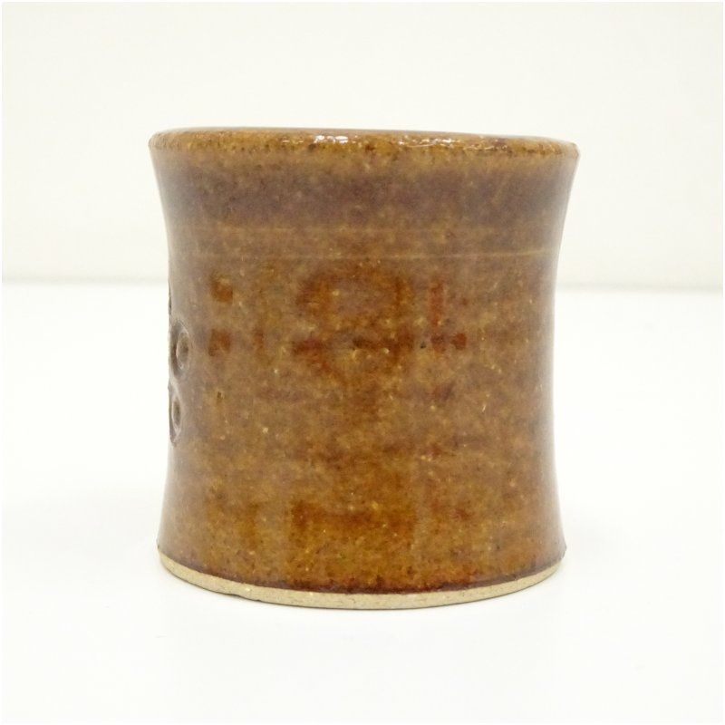 大樋焼 十代 大樋長左衛門造 梅鉢文蓋置（共箱） 蓋置き 茶道 道具