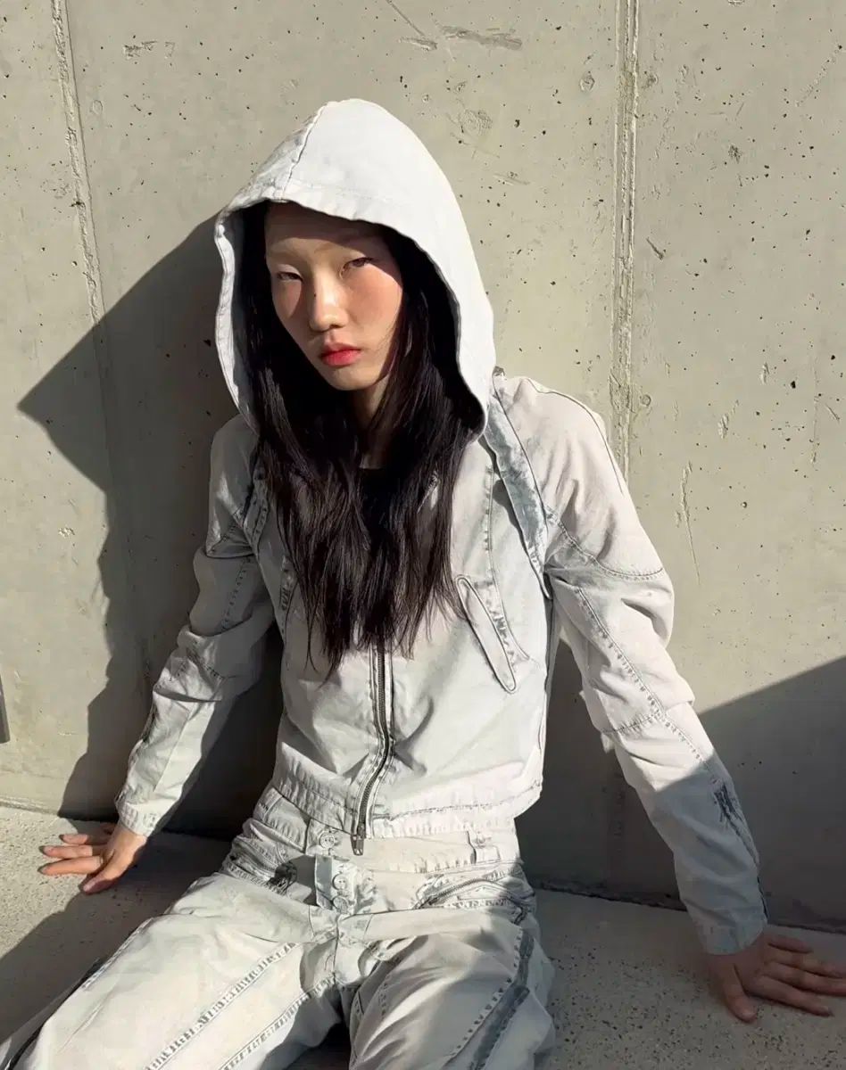●MISCHIEF● BLEACHED CUT OFF HOODIE JACKET (2色) MISCHIEF(ミスチーフ) BLEACHED CUT OFF HOODIE JACKET フード