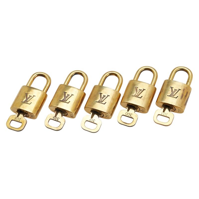 ルイ ヴィトン カデナ 南京錠 キー 5点セット ゴールド メッキ レディース LOUIS VUITTON 1-0233138