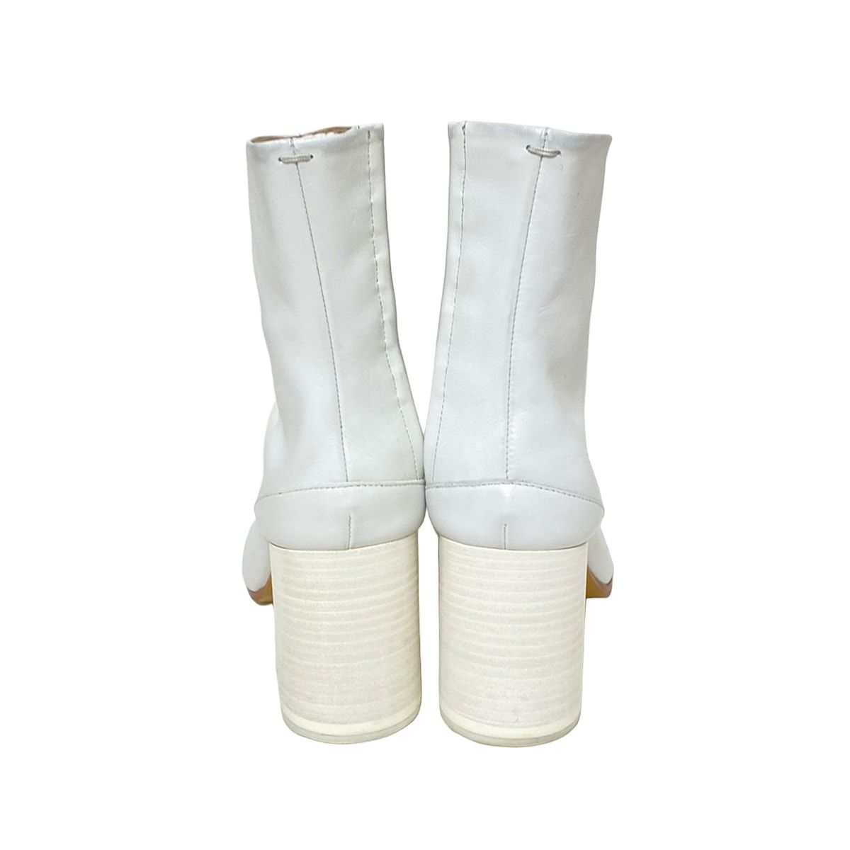 Maison Margiela メゾンマルジェラ ショートブーツ 35 レディース - S58WU0260 白 タビ|アウトソール張替済 レザー KIN-KAAI_COM