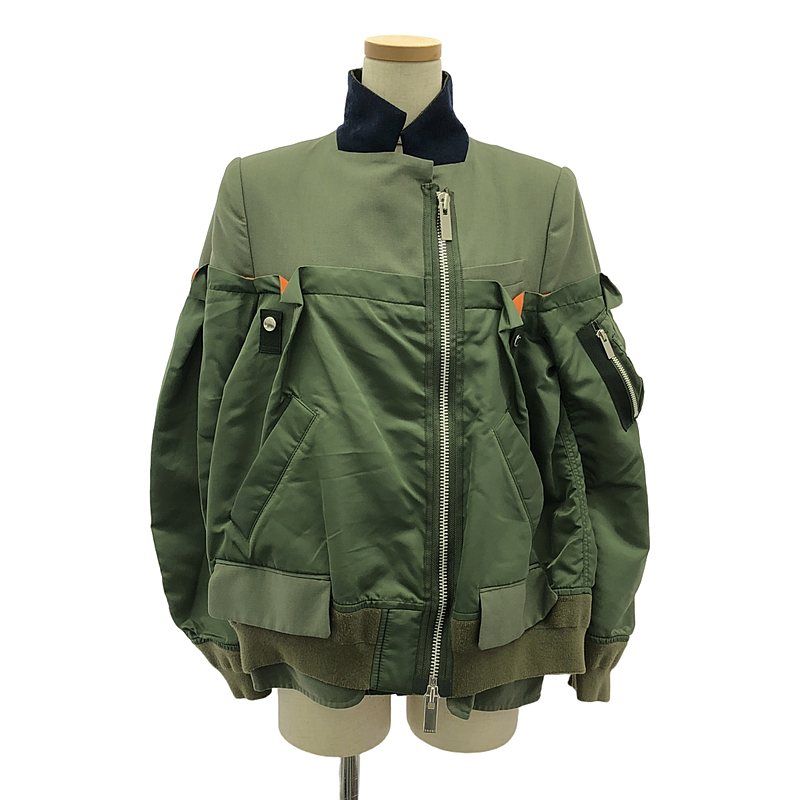 【★安心の定価販売★】 / sacai 美品】 サカイ 異素材 / Jacket Bomber MA-1 | 2021AW | ジャケット・アウター
