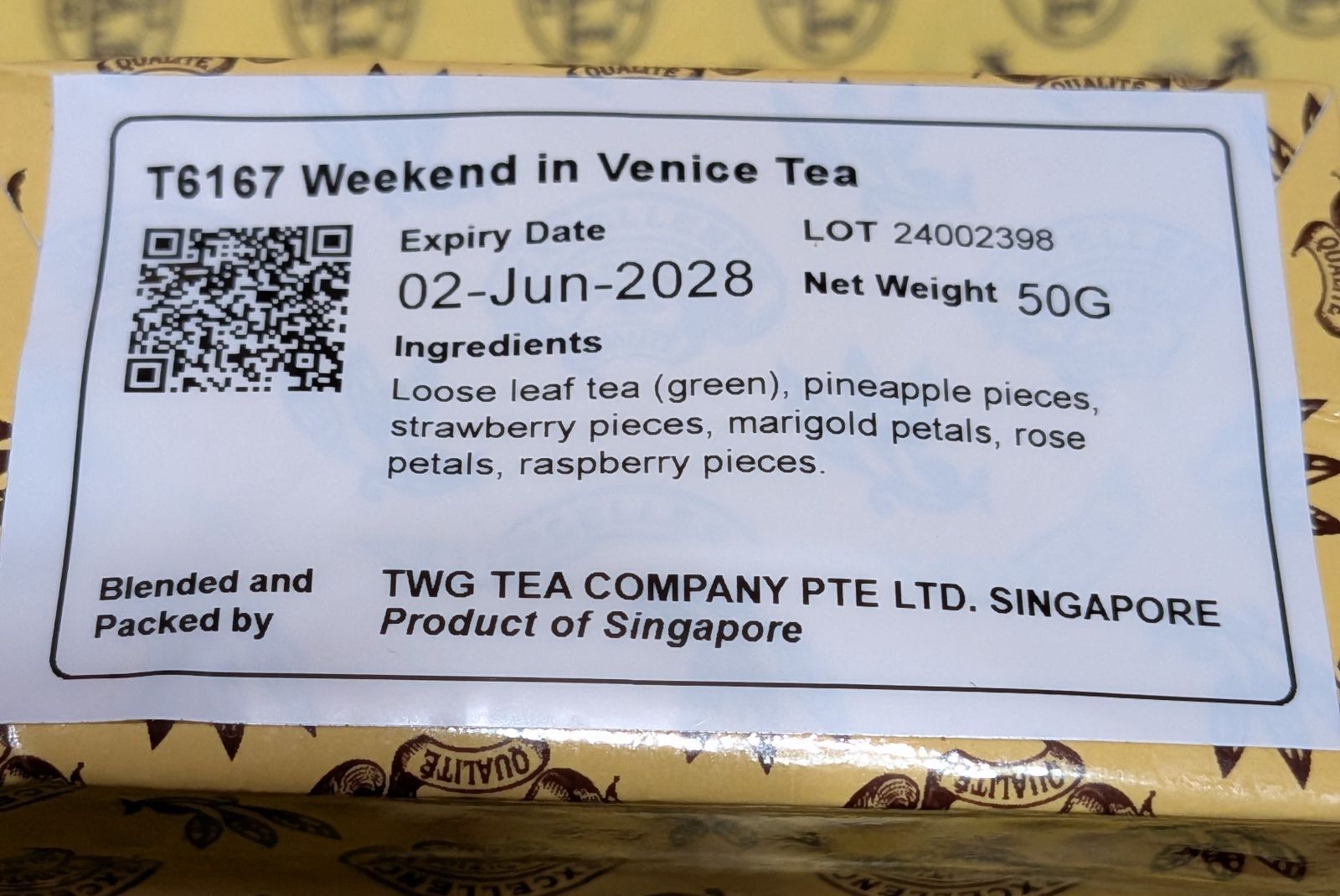シンガポールTWG茶葉50g ウイークエンドイン・ベニス - メルカリ