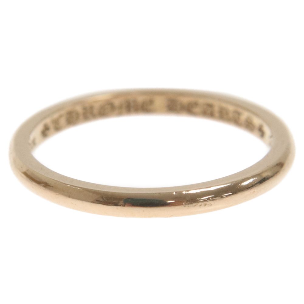 CHROME HEARTS (クロムハーツ) 22K WD ROUND BBLGM WEDDING ウエディング ラウンドプレーンバブルガム マリッジ リング ゴールド