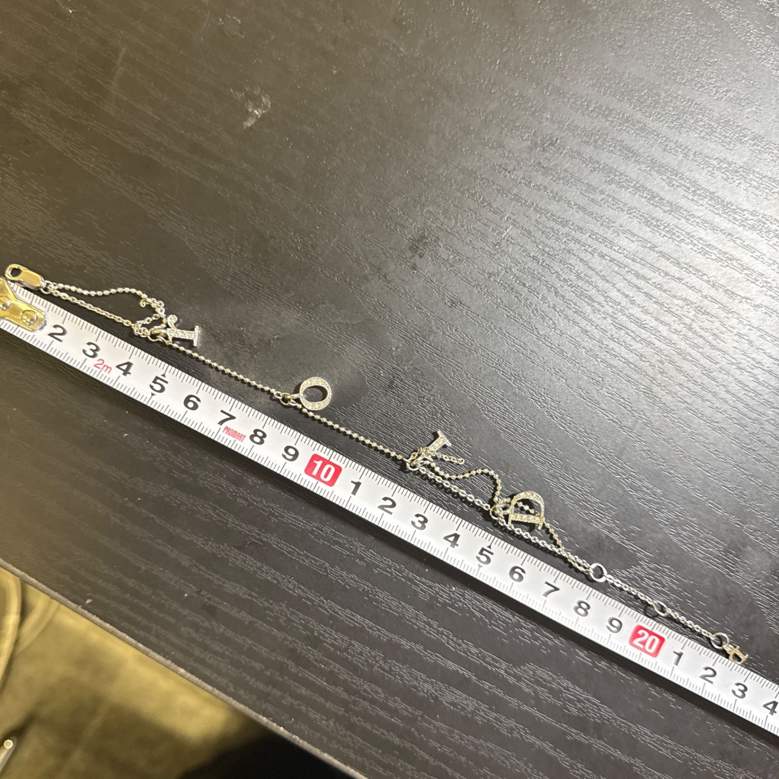 Christian Dior クリスチャンディオール ラインストーン付き Diorロゴ