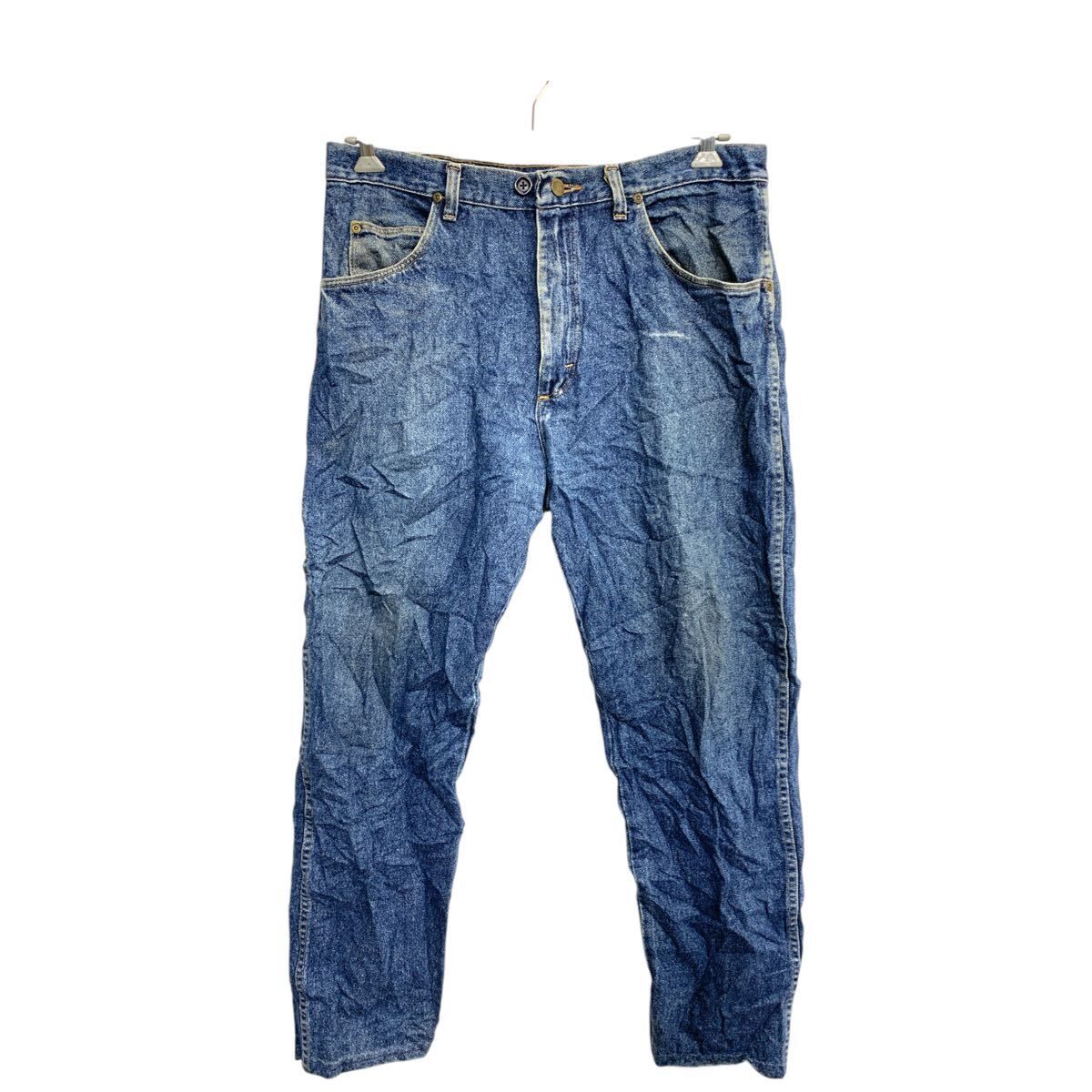Wrangler デニムパンツ W36 ラングラー ビッグサイズ インディゴ コットン USA製 古着卸 アメリカ仕入 2501-541
