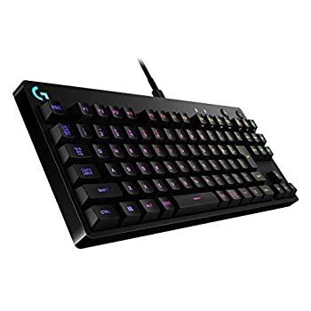 【中古】「非常に良い」Logicool G ゲーミングキーボード テンキーレス G-PKB-001 ブラック メカニカルキーボード タクタイル 日本語配列 RGB 着脱式ケーブル  G Pro Logicool G ゲーミングキーボード テンキーレス G-PKB-001 ブラック