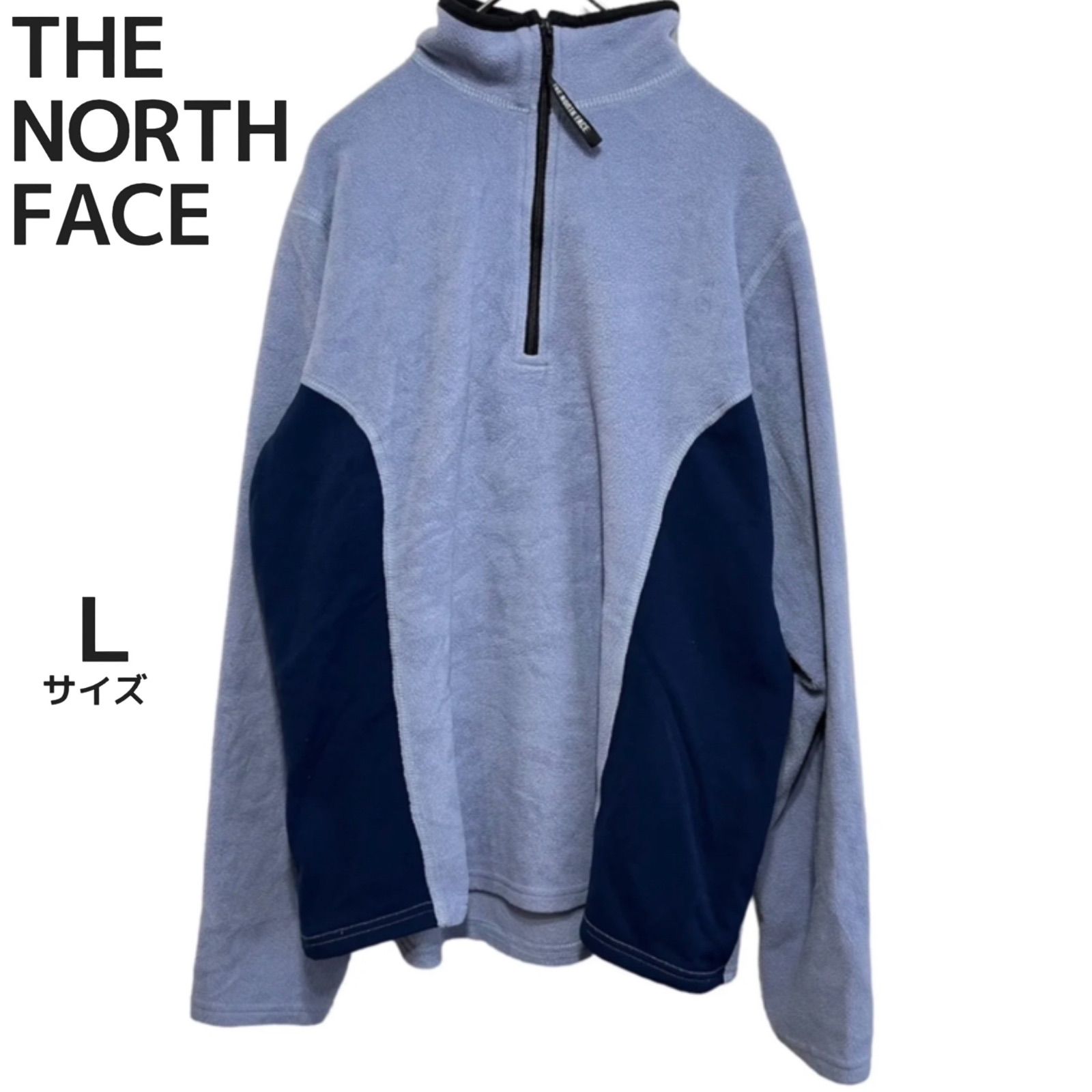 【E54】ザ ノースフェイス フリースジャケット フルジップ ネイビー L THE NORTH FACE フリースジャケット L ネイビー
