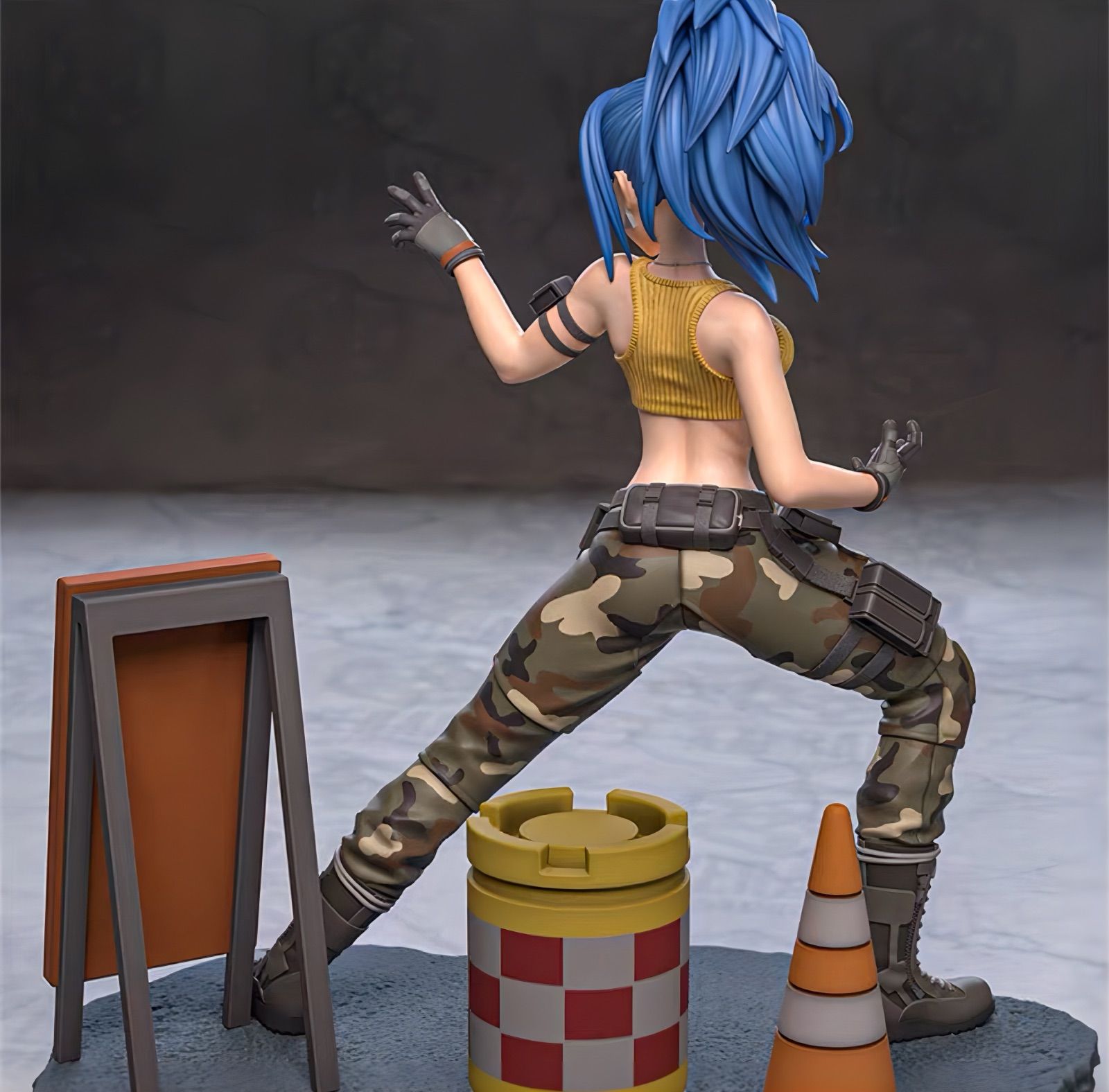 1/6 ガレージキット フィギュア 未塗装 KOF レオナ・ハイデルン 31cm