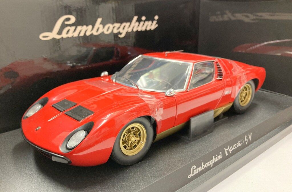 京商 1/18 ランボルギーニ ミウラ P400 SV 公式 レッド 08313R Amazon