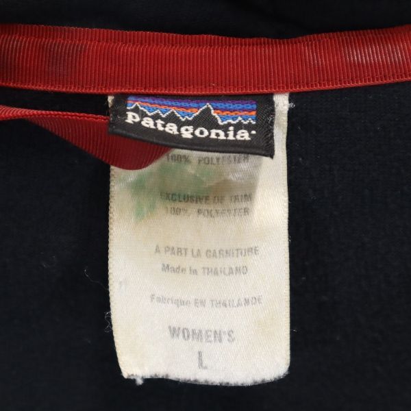 54cm袖丈パタゴニア 2004年 フリース L ブラック patagonia ジップパーカー ジャケット レディース   【210929】