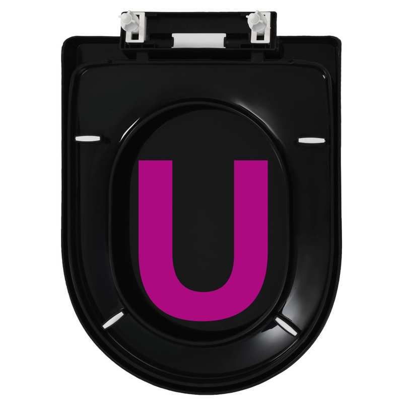 ソフトクローズトイレシートクイックリリースデザインブラック