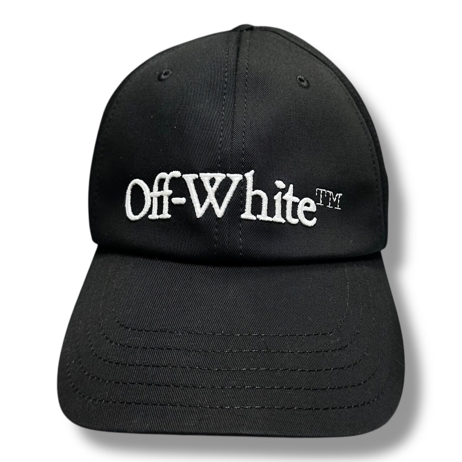 人気♦Off-White♦Bookish Dril ロゴキャップ OFF-WHITE Bookish Dril Baseball Cap