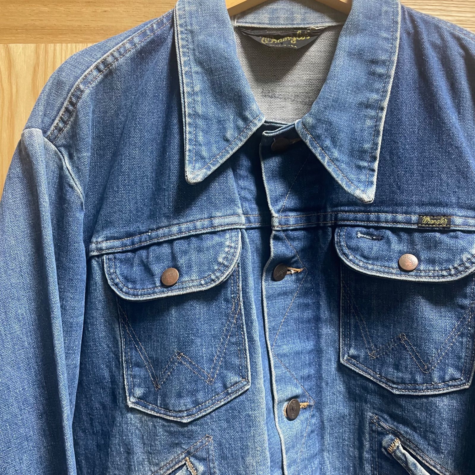70s〜 wrangler ラングラー デニムジャケット ビンテージ Gジャン