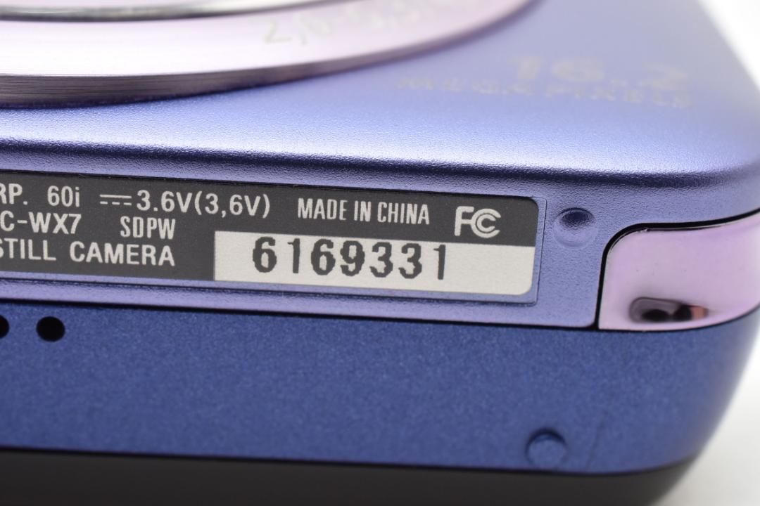 292 SONY Cyber-Shot DSC-WX7 ブルー 292 SONY Cyber-Shot DSC-WX7