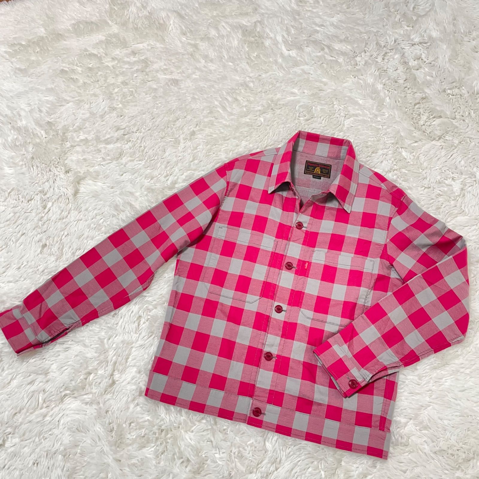 ヒステリックグラマー　美品 ガール ブロック チェック シャツ ジャケット　M 美品！ HYSTERIC GLAMOUR ブロックチェックシャツジャケット - メルカリ
