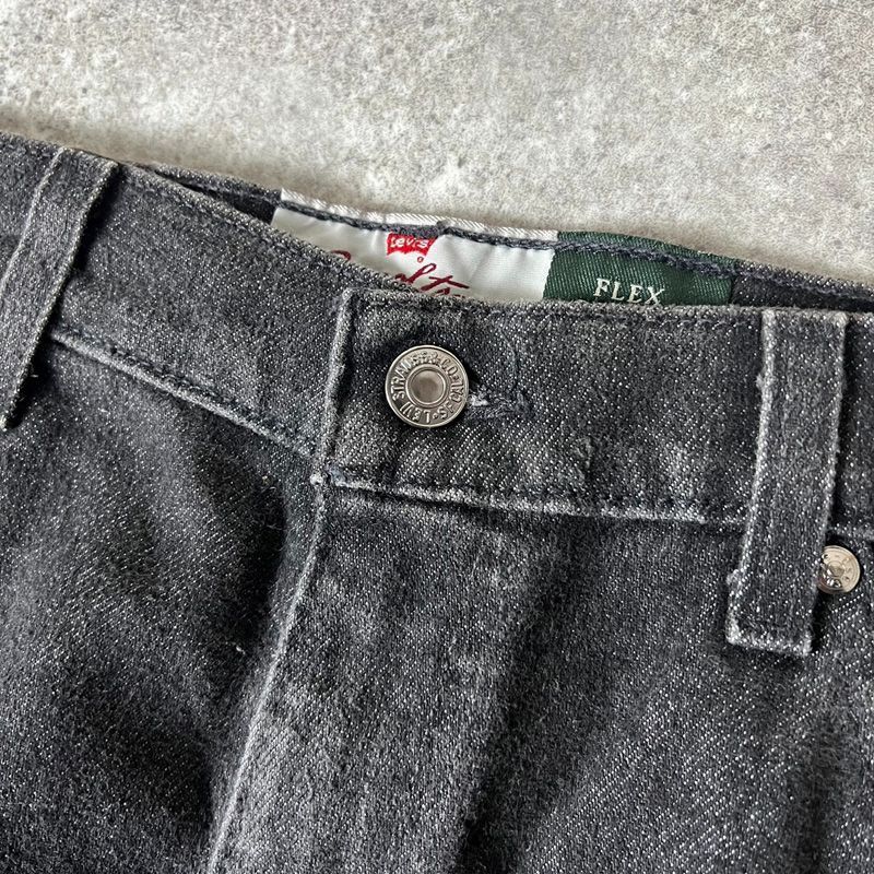 90s USA製 Levi'sリーバイス 540 先染め ブラック デニムパンツ