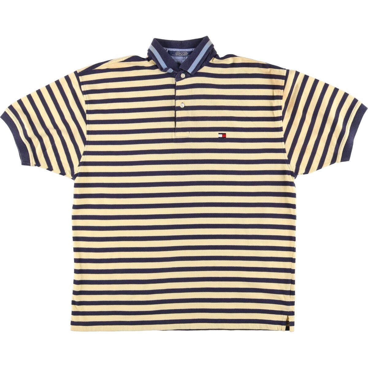 古着 90年代~ トミーヒルフィガー TOMMY HILFIGER 半袖 ボーダー ポロシャツ メンズM ヴィンテージ/eaa461180