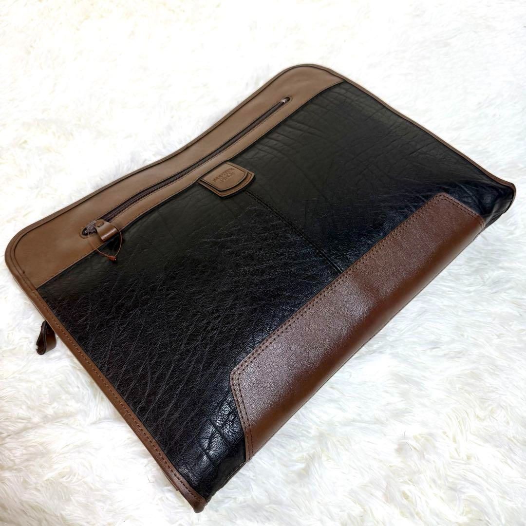 マスターピースmaste-rpiece本革クラッチバッグ ブリーフケース