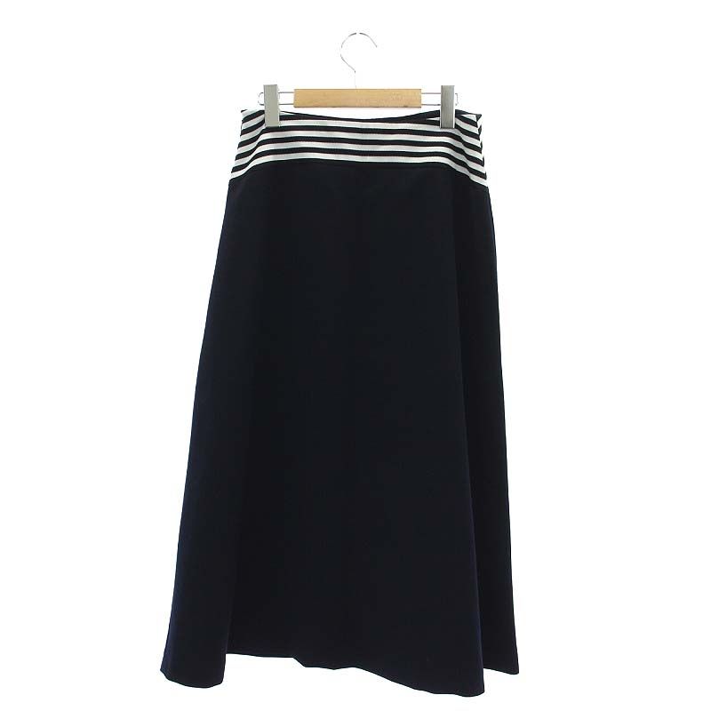 ボーダーズアットバルコニー BORDERS at BALCONY FLARE SKIRT スカート ロング フレア ボーダー 38 M 紺 黒 白  /CX □OS - メルカリ