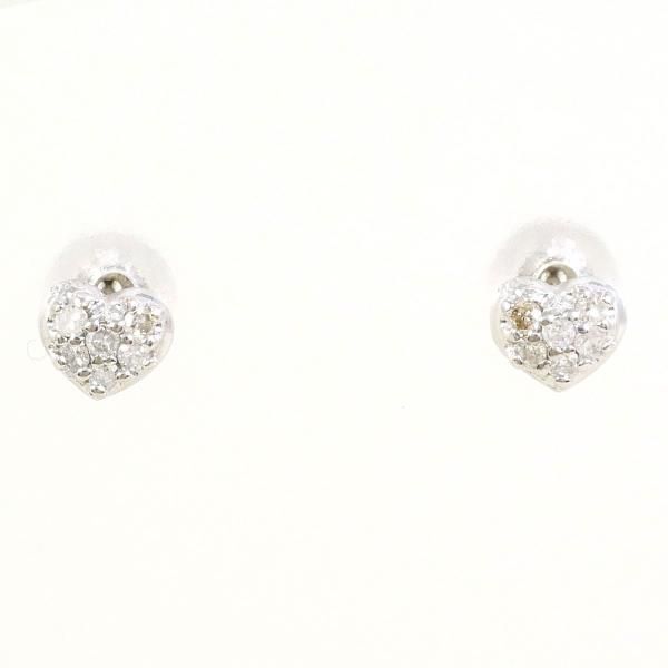K14WG ピアス earrings ダイヤ 0.06 ×2 総重量約0.3g