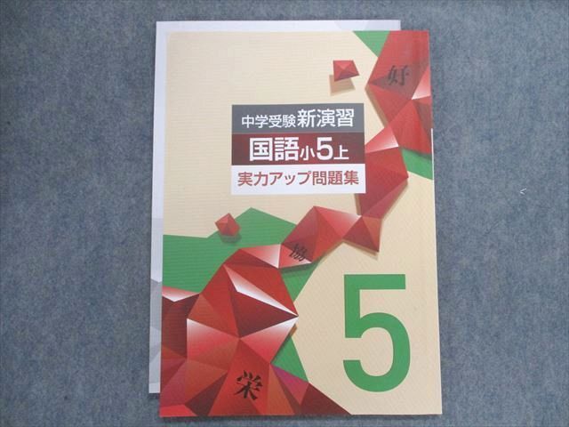 TZ19-074 塾専用 中学受験新演習 国語 小5上 実力アップ問題集 09m5B - メルカリ