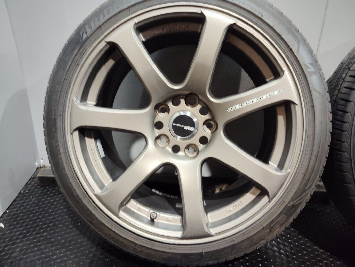 魅了される タイヤ走行短め BS NH200 215|45R17 夏タイヤ WORK EMOTION XT7 エモーション 17インチ 8J|9J5HPCD114.3 42| 38 23年 ドリフト MTA129