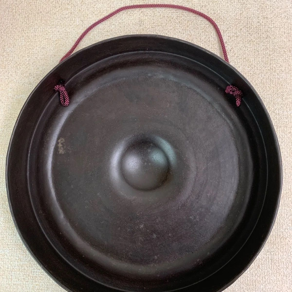 フォロー割対象商品】茶道具 茶会 銅鑼 どら ばち付き オファー 打楽器