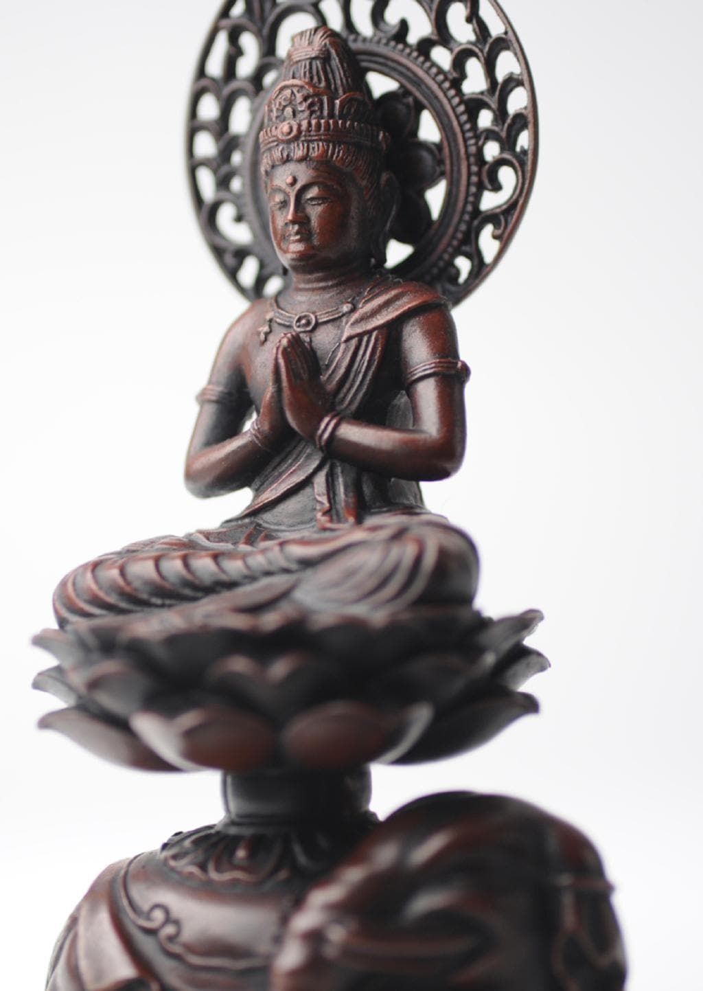 普賢菩薩 - 総高14.5cm 銅製 高岡銅器 仏像