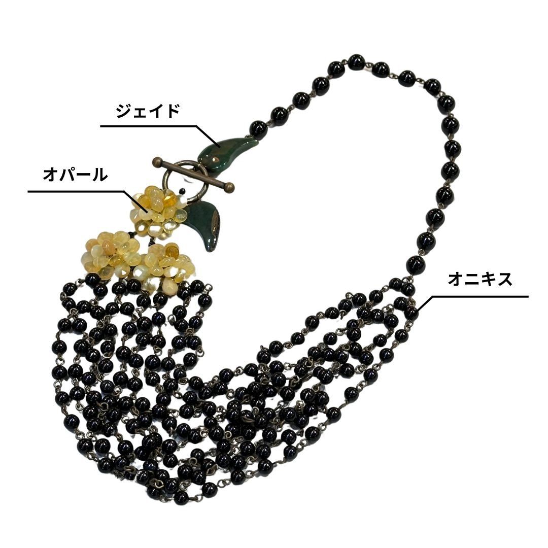 MURDERPOLLEN マーダーポーレン ストーンレイヤードネックレス