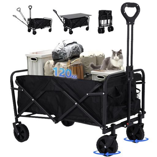 ねこ 高品質 SMARTABLキャリーワゴン大容量折りたたみ2025新型キャリー