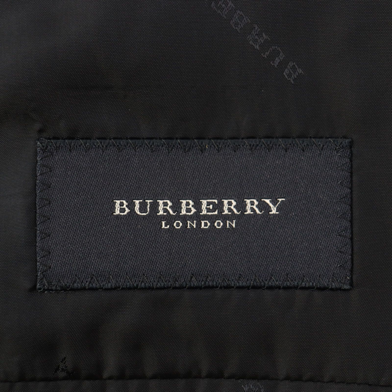 ☆極美品　BURBERRY Mサイズ ダークネイビー 極美品▽BURBERRY LONDON バーバリーロンドン カシミヤ100