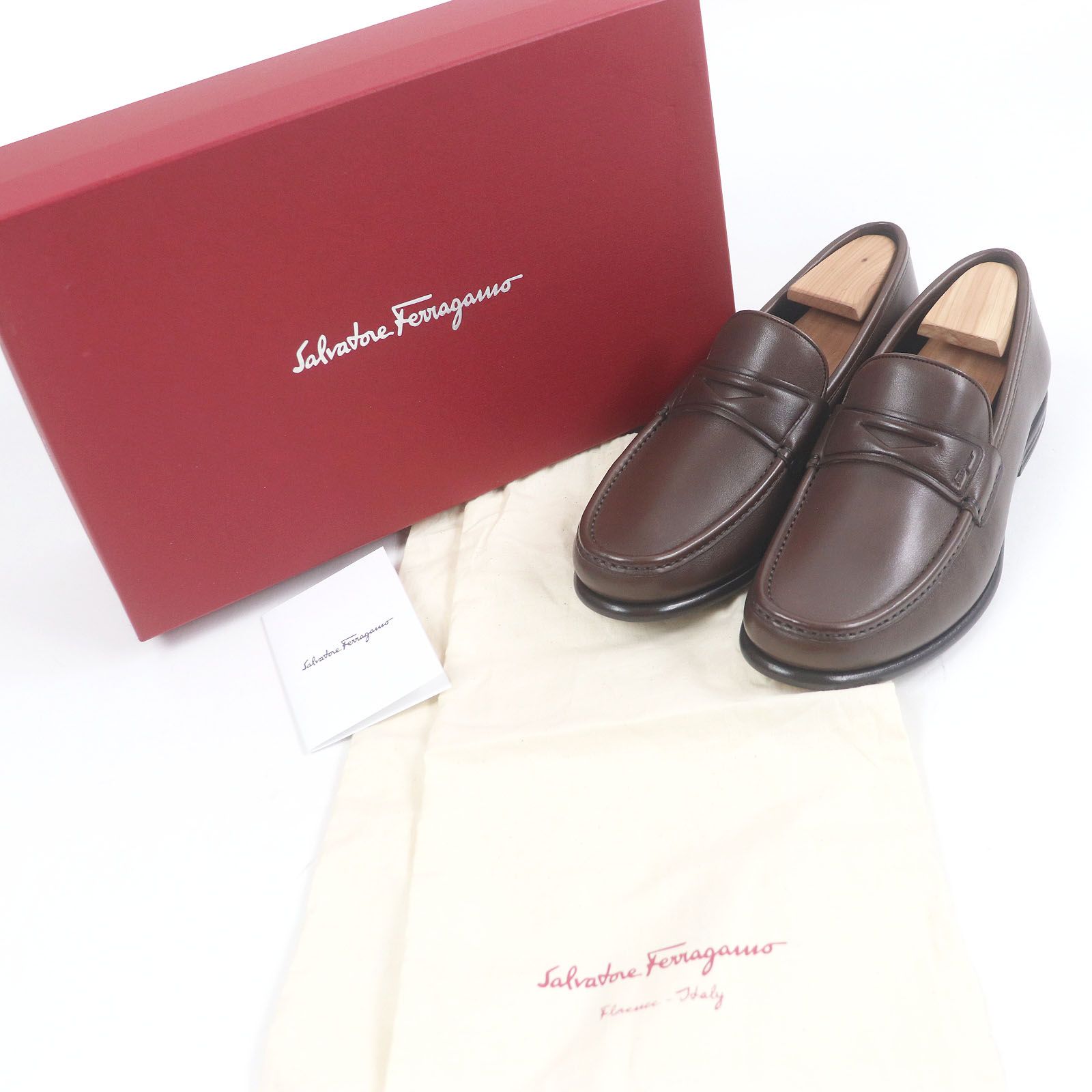 極美品□Salvatore Ferragamo サルヴァトーレフェラガモ レザー