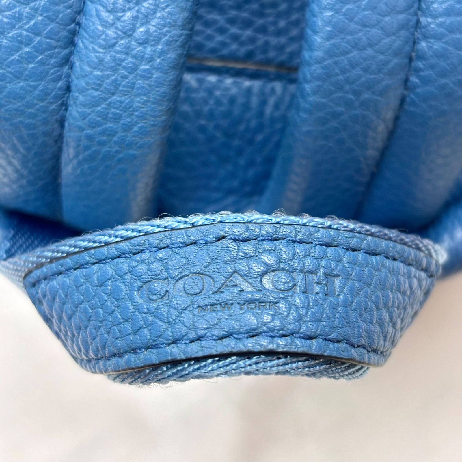 美品⭐️コーチ COACH】 ミニリュック レザー バックパック 水色 