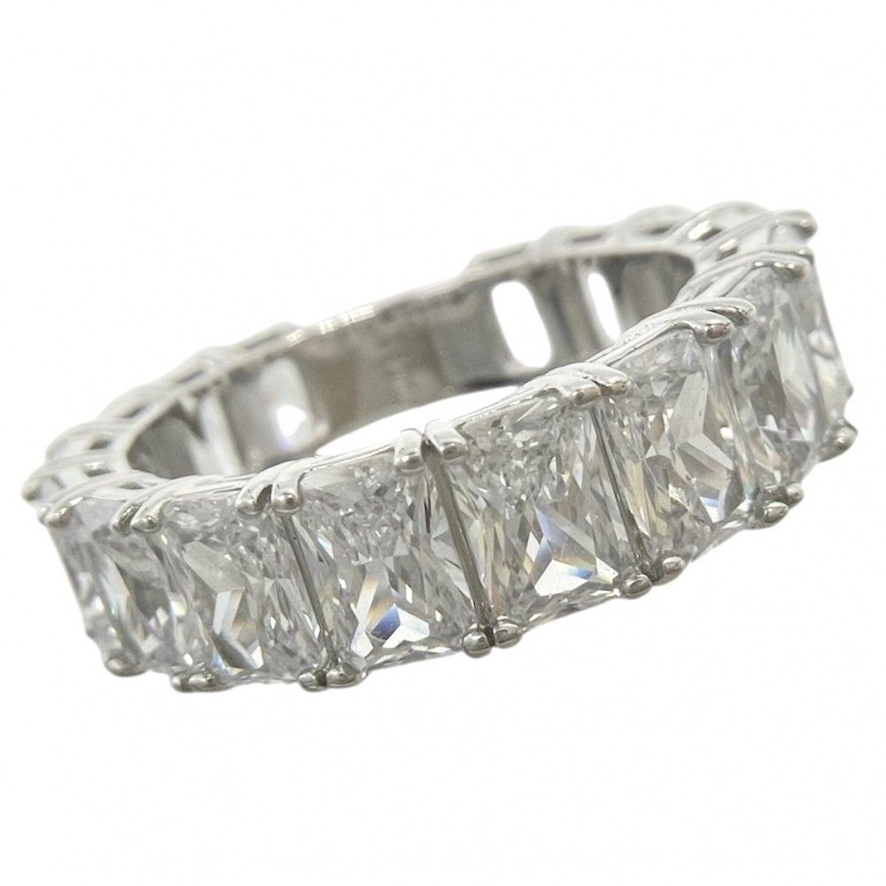 ルイヴィトン 指輪 メンズ LVロゴ バーグ LV クリスタル リング 小物 Lサイズ LOUIS VUITTON ラインストーン 約22号 MP3364 シルバー 約6.6g 品