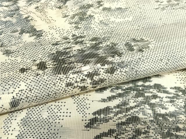 平和屋着物○本場大島紬 白大島 総絣 風景文 正絹 逸品 AAAU8317zg