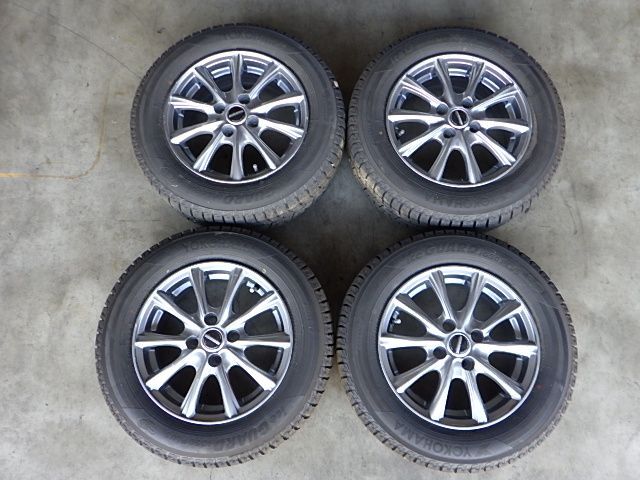 2210-236　日産純正　アルミホイール＆スタッドレスタイヤ　215/65R16　2019年　4本セット