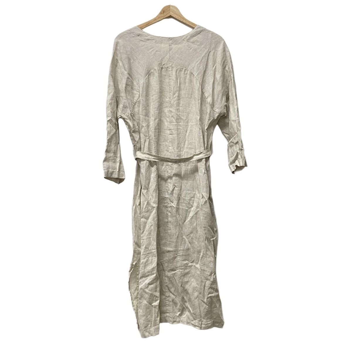 GALLARDAGALANTE ガリャルダガランテ コート レディース - ベージュ 長袖 麻 especial ベルト付き 春 秋