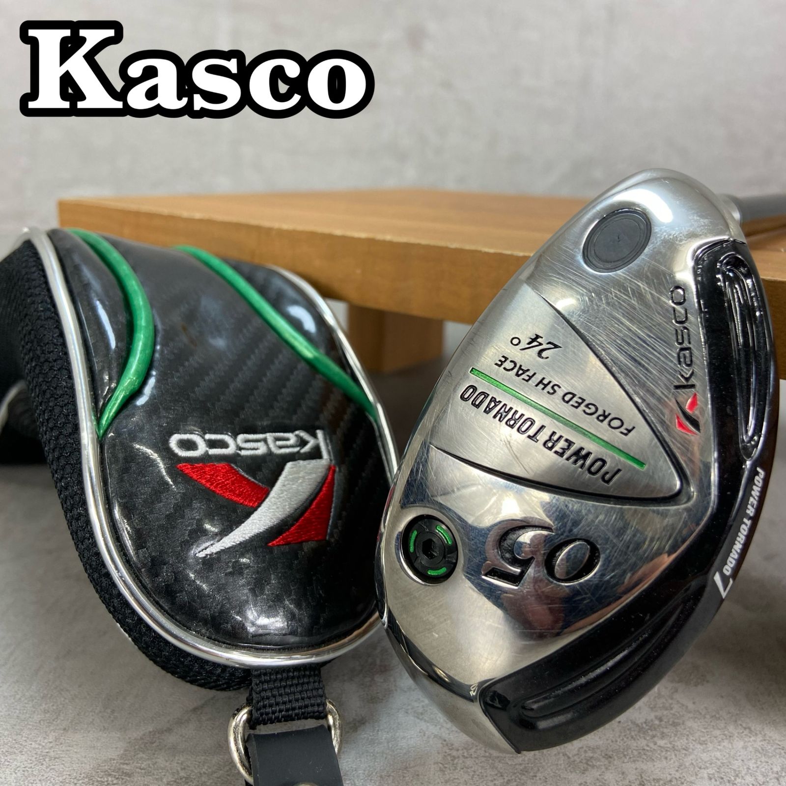 Kasco - Kasco　キャスコ　POWER TORNADO7　パワートルネード　メンズゴルフ5U　カーボン　R　24°　右利き用　UT　ユーティリティー　ヘッドカバー Kasco キャスコ POWER TORNADO7 パワートルネード メンズゴルフ